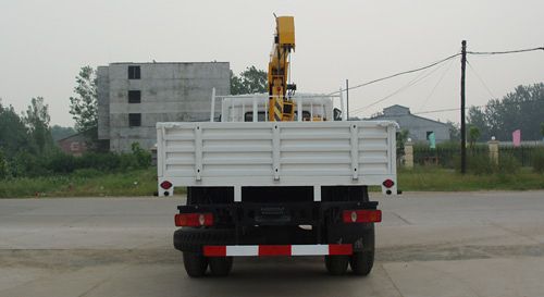 東風天龍后雙橋隨車起重運輸車